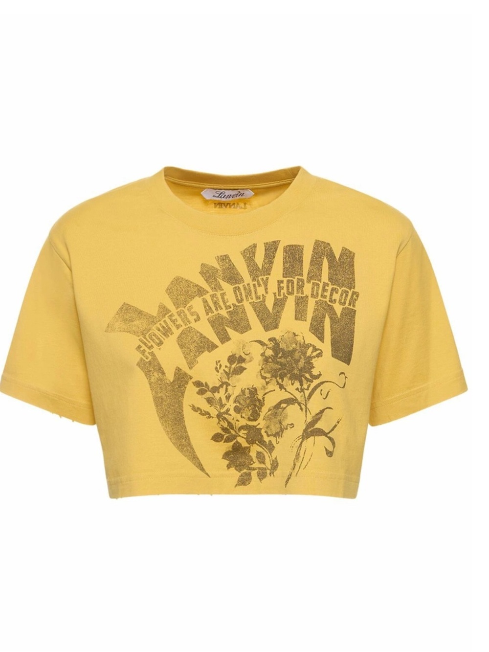 NWT** LANVIN x Future- Printed
Short Sleeve Cropped T-shirt - XS